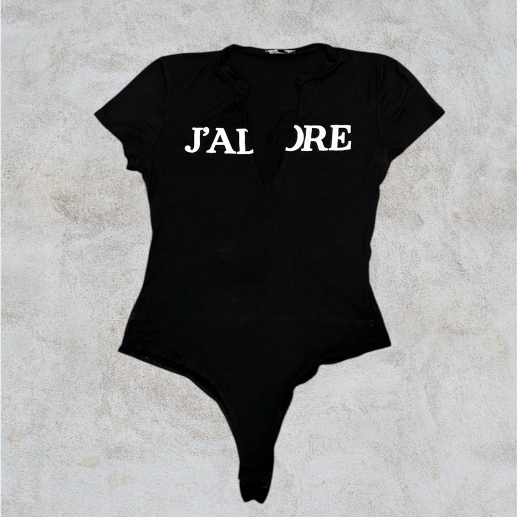 Fashion Nova Black Bodysuit Jadore